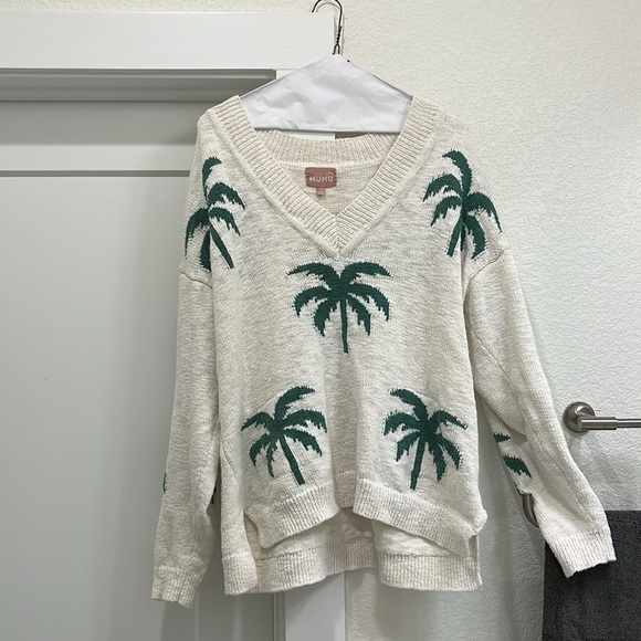 Show Me Your Mumu Gilligan Sweater in Palm Tree - Picture 3 of 4